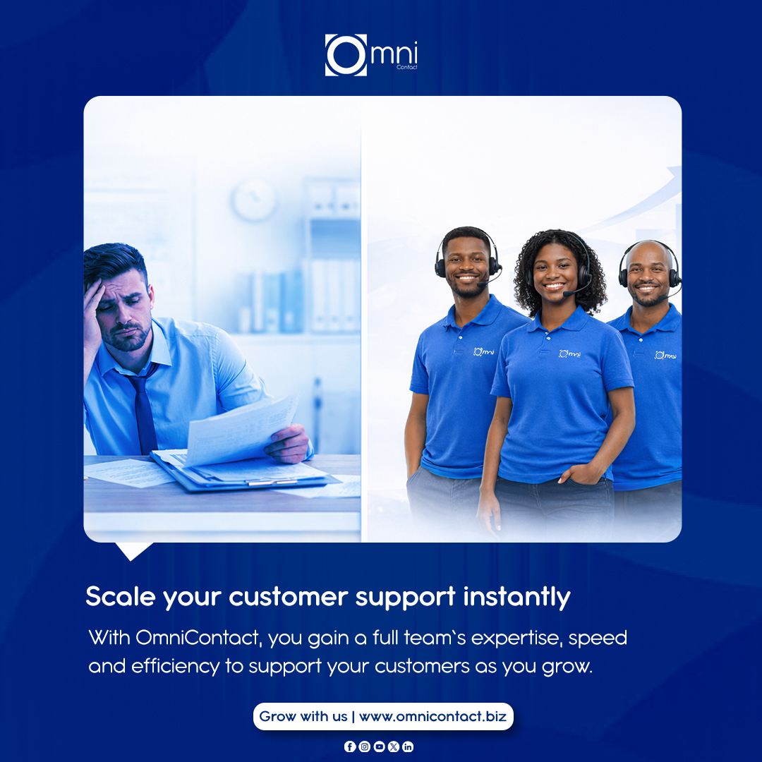 omnicontact_bpo's tweet image. Growing businesses need support that grows with them.​OmniContact gives you access to a full team focused on delivering faster responses and better customer experiences.​

Grow with us:
omnicontact.biz​

#CX #CustomerSupport #Outsourcing #BusinessSolutions
