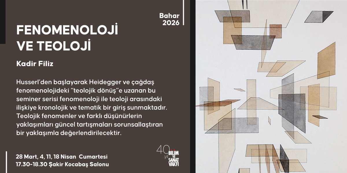 Bilim ve Sanat Vakfı tweet media