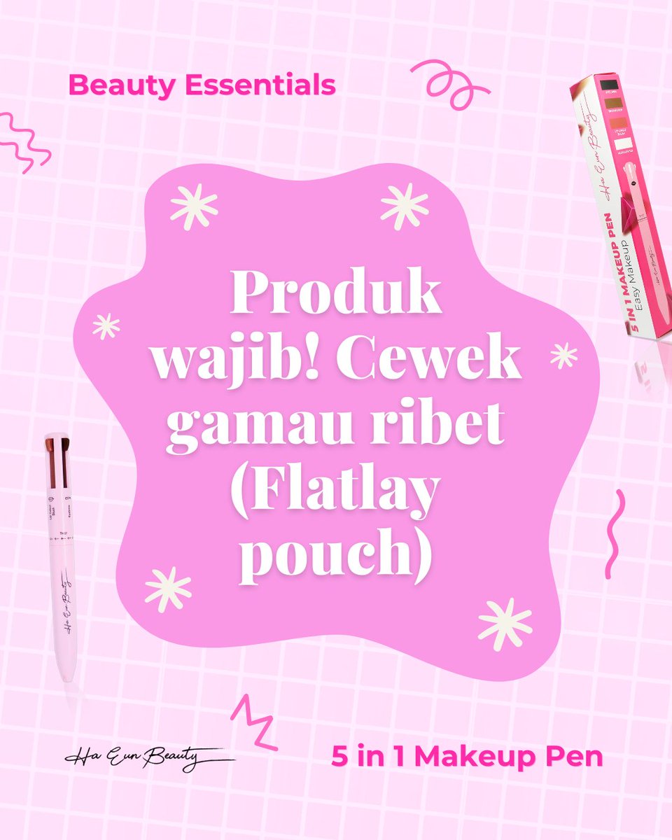 Ha_Eun_Beauty's tweet image. kamu tipe cewe yang ga mau ribet? hamin punya rekomendasi produk yang kamu harus punya~ 😍

All in one makeuppen, multifungsi makeup, satu produk include eyeliner, eyebrow, lipliner/lipcolor, hingga highlighter! 🥰 Easy - Beauty - Ready! 🧡

#haeunbeauty #makeuppen #makeuphacks