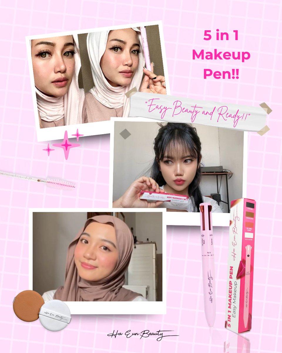 Ha_Eun_Beauty's tweet image. kamu tipe cewe yang ga mau ribet? hamin punya rekomendasi produk yang kamu harus punya~ 😍

All in one makeuppen, multifungsi makeup, satu produk include eyeliner, eyebrow, lipliner/lipcolor, hingga highlighter! 🥰 Easy - Beauty - Ready! 🧡

#haeunbeauty #makeuppen #makeuphacks
