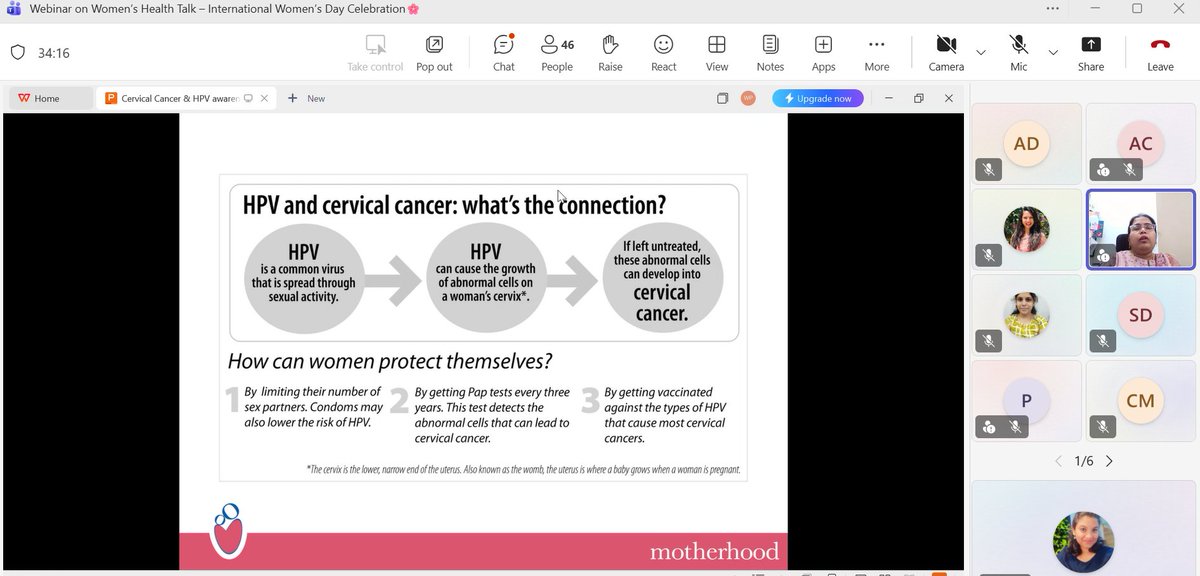 iexceedltd's tweet photo. We brought our global team together for a webinar on Cervical Cancer &amp; HPV Awareness this #IWD2025. 
Because informed decisions change outcomes. #WomensHealth #CervicalCancerAwareness #iexceed #motherhoodhospital https://t.co/D3BtTDXsXE