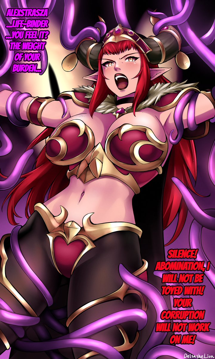 DLT365's tweet photo. Alexstrasza - Corruption | DeltatheLion #pixiv https://t.co/JNEW36wQ3D https://t.co/YoOfa2wvvj