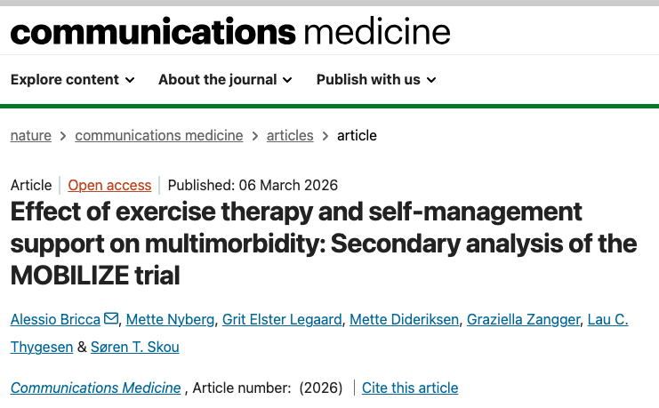 a_bricca's tweet image. A 12-week personalised #exercise and self-management programme reduces systolic blood pressure in people with #multimorbidity. 

These findings support incorporating exercise therapy into multimorbidity care guidelines as a non-pharmacological adjunct.

nature.com/articles/s4385…