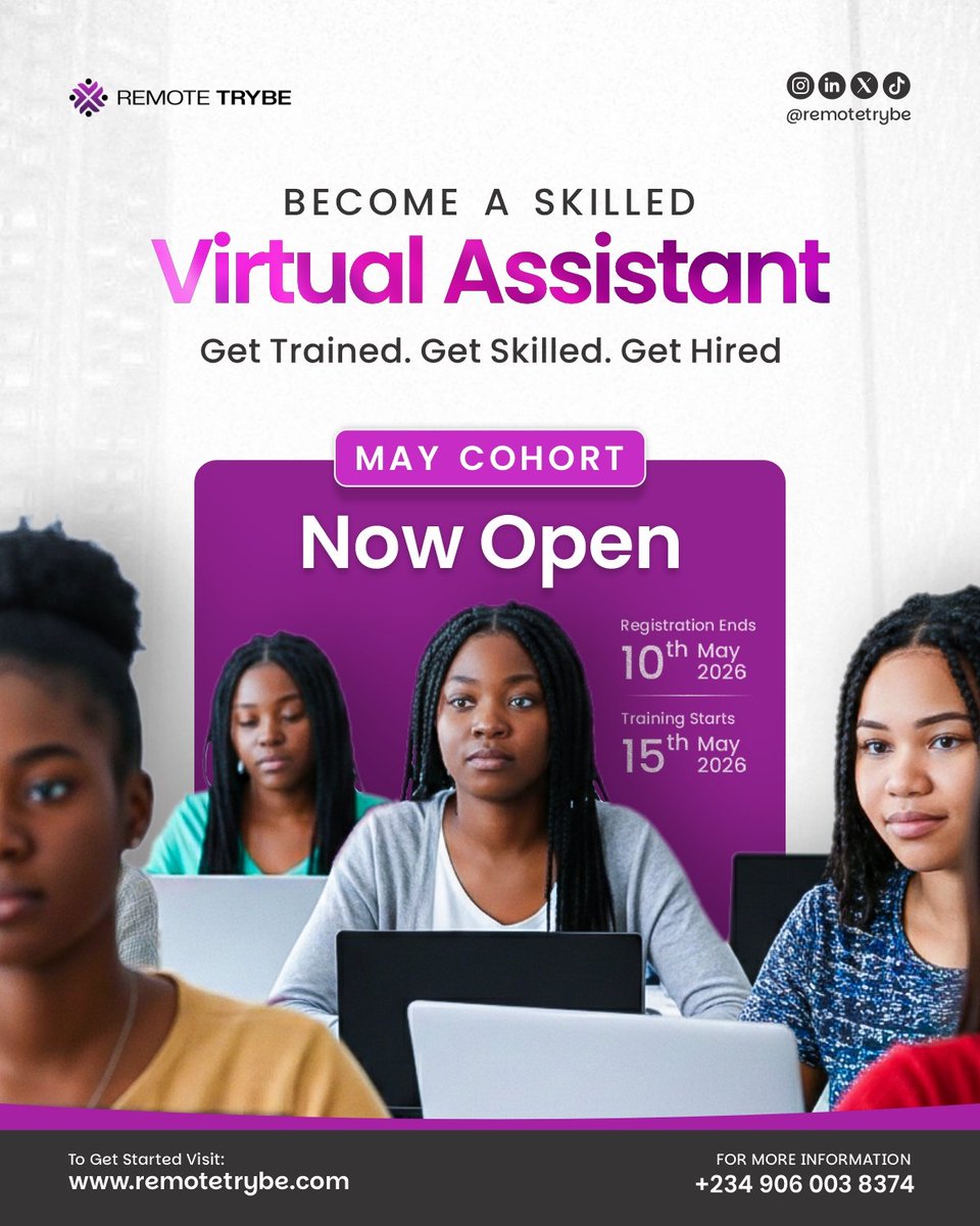 remotetrybe's tweet photo. 𝐆𝐞𝐭 𝟏𝟓% 𝐝𝐢𝐬𝐜𝐨𝐮𝐧𝐭 𝐧𝐨𝐰
You’ve probably heard about people working remotely with international clients & earning in dollars and you wish to .We teach you the top skills you need .Use coupon code RT26 to get the discount https://t.co/dneXC5pJZd
#maiduguri
#onlinejob https://t.co/a0RaP41Cxd