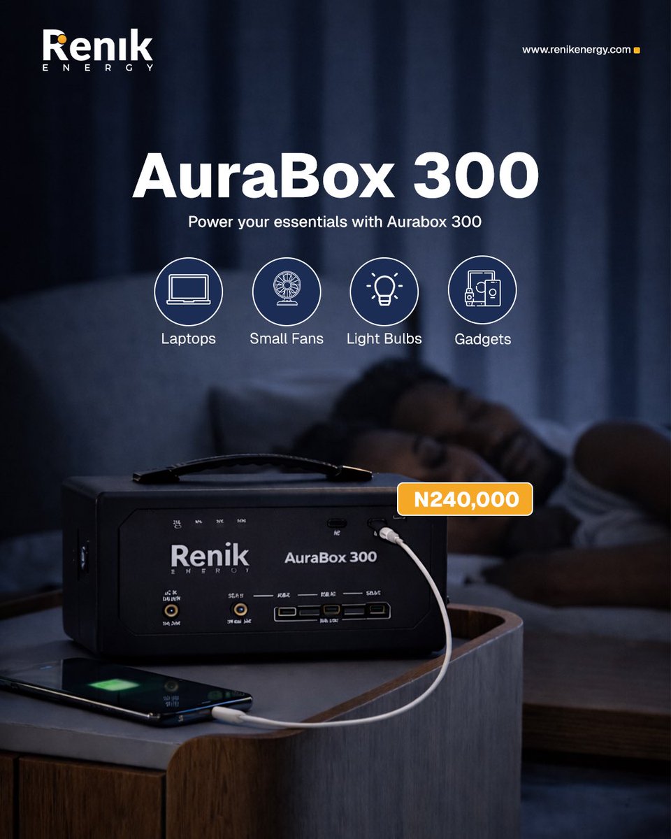 RenikEnergy's tweet photo. Introducing the Renik Energy AuraBox
Series - portable power stations designed to keep things running smoothly when power goes out.

Choose from the 300, 300s, 600, 600s, and 1000, and enjoy quiet, fuel-free power wherever you need it.
#reliableenergy https://t.co/fnyeLUJobS
