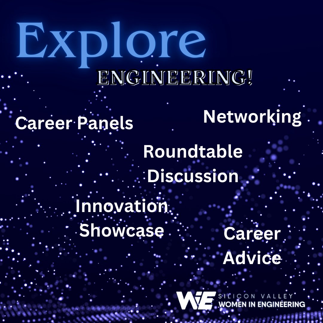 svwie's tweet photo. The 2026 Silicon Valley Women in Engineering Conference is this weekend on March 21! Are you ready to explore with us? Our theme this year is Engineering Beyond Imagination!
Check out updated info at https://t.co/joZNWMKmK4
#svwie #svwie2026 #exploreengineering #networking https://t.co/vxlk5tzdW1