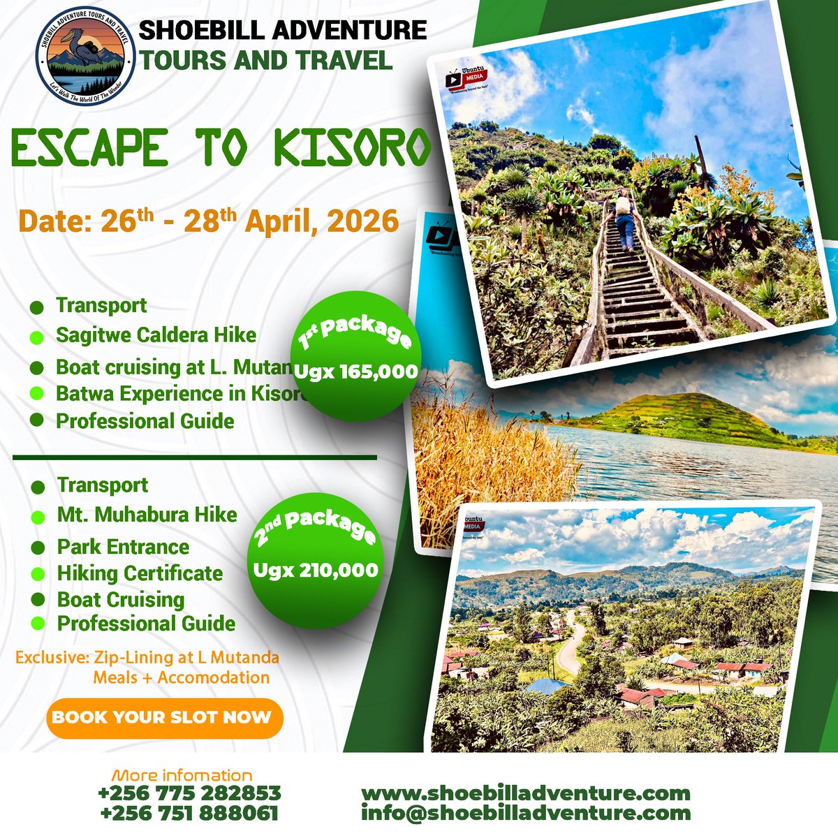 IrinatweBright's tweet photo. Kisoro is calling! Escape to Kisoro with Shoebill Adventure Tours and Travel.

Why wait? Recharge your soul in one of Uganda's most beautiful hidden gems. 

DM or call +256 775 282853 / +256 751 8888061 now!!   

#UgandaTravel  #ExploreKisoro 
https://t.co/nhmj67g3Ry https://t.co/L8I6XZBoJJ