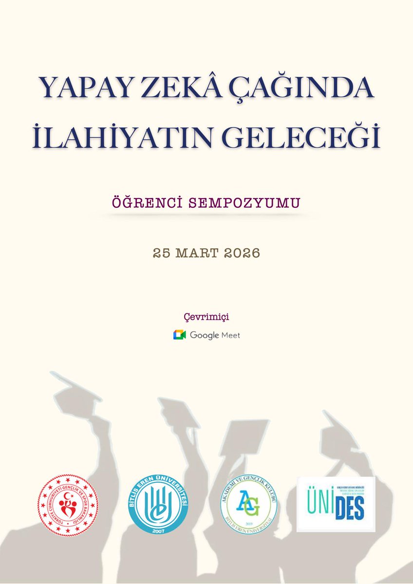 bitlis_eren's tweet photo. Akademi ve Gençlik Kulübünün düzenlediği Yapay Zeka Çağında İlahiyatın Geleceği öğrenci Sempozumu https://t.co/dWZrePhfzW