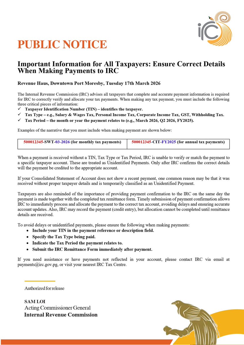 Internal Revenue Commission PNG tweet media