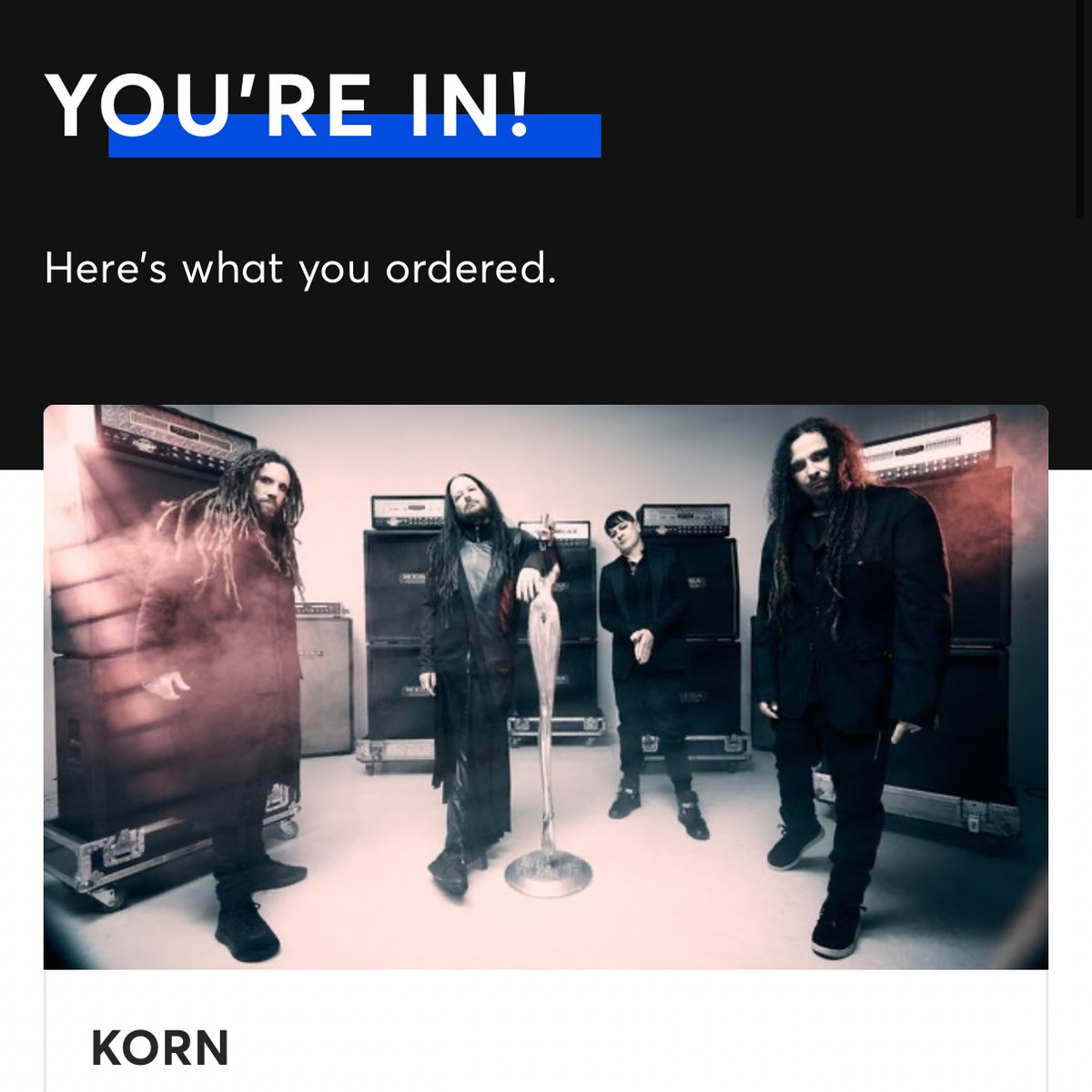 driizziile's tweet photo. korn tickets secured💪 https://t.co/6WGplPjXde