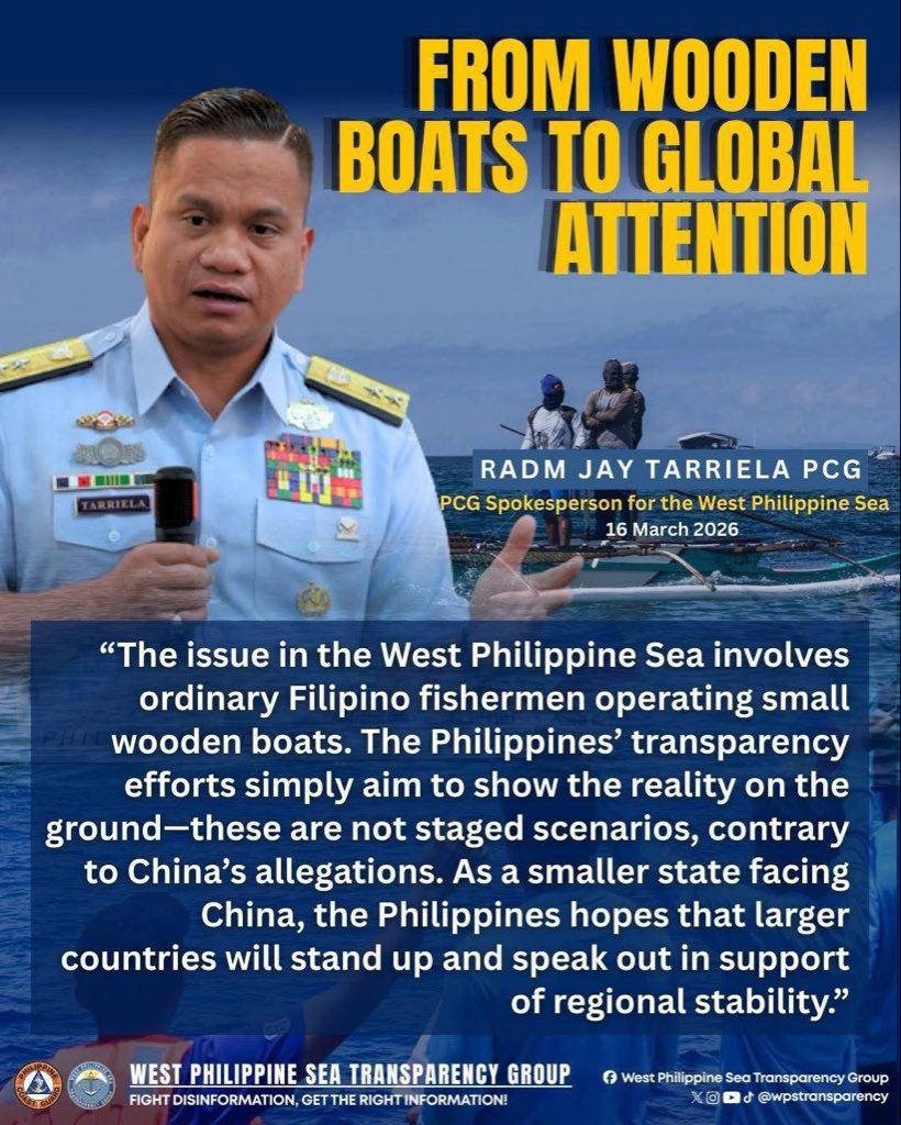West Philippine Sea Transparency Group tweet media