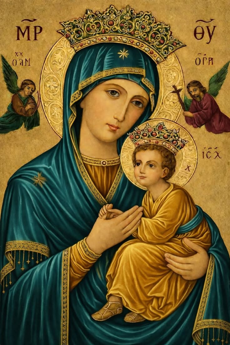 CatholicQuote12's tweet photo. Our Lady of Perpetual Help, Pray for us. https://t.co/5uuvCtgVDb
