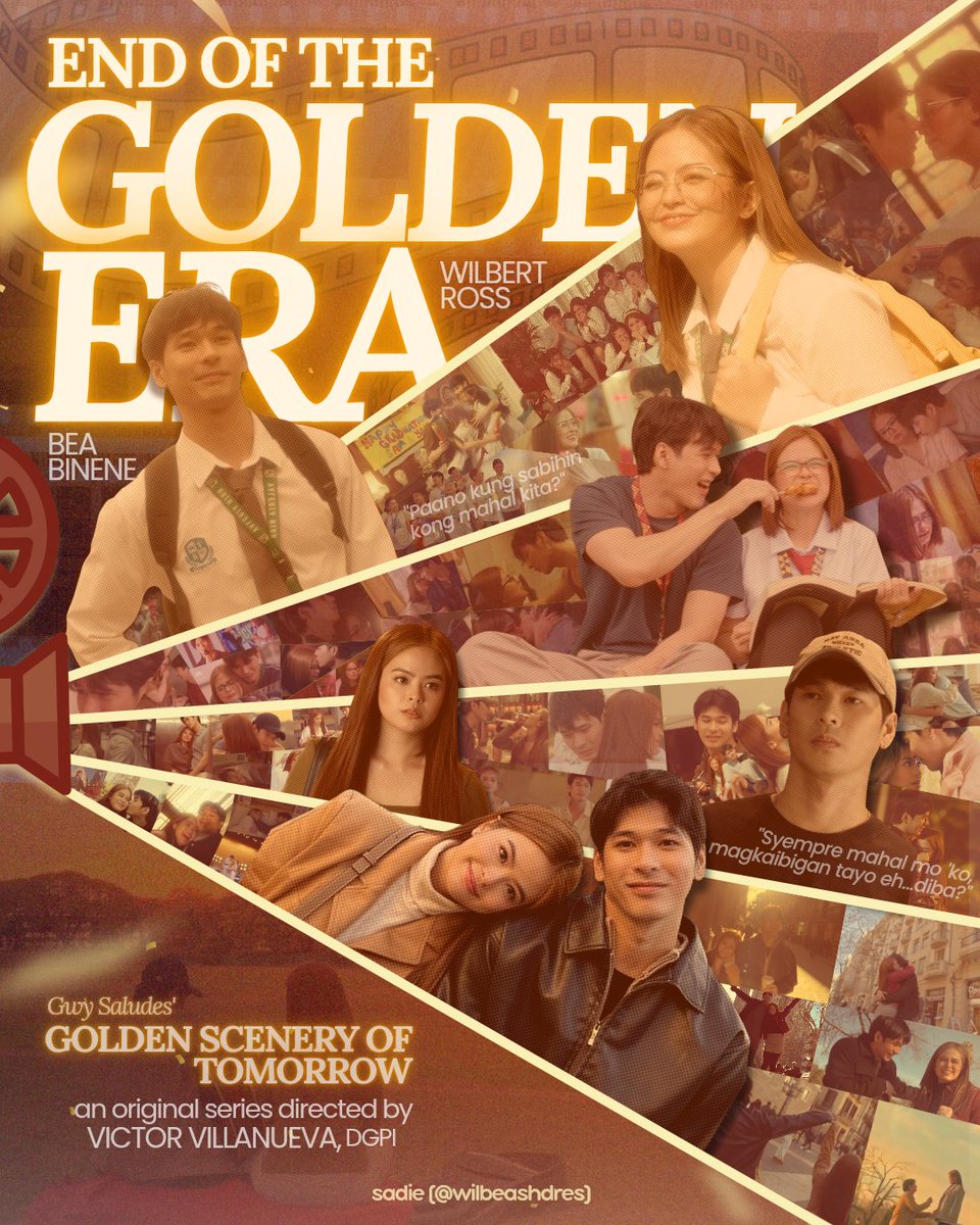 calamanseydiii's tweet photo. it’s officially the end of the golden era ☀️🥹 

#GoldenSceneryOfTomorrow
#ViArkin | #WilBea https://t.co/mzFaN1fewg