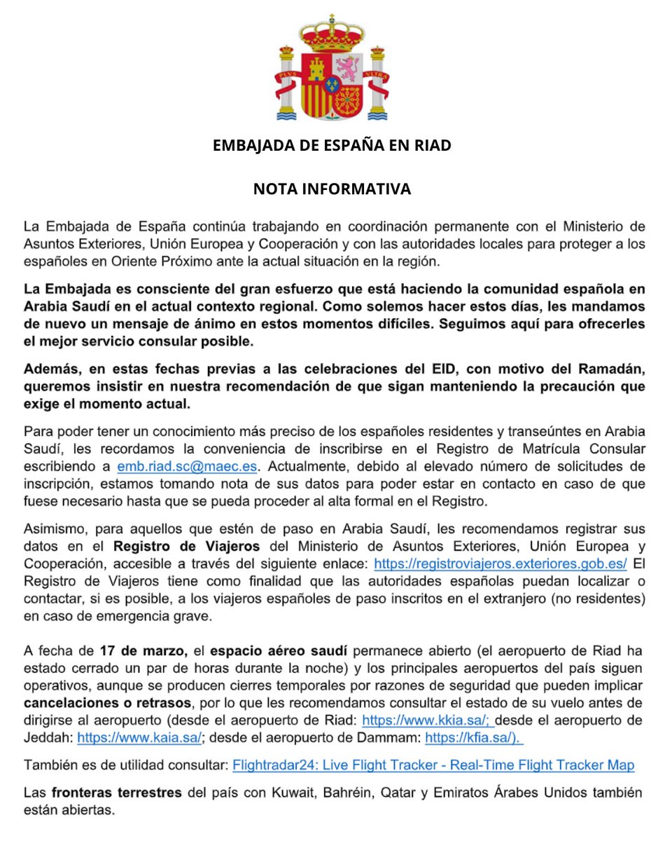 EmbEspaña en A.Saudí tweet media