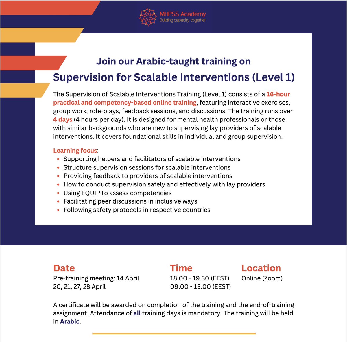 MHPSS Network tweet media