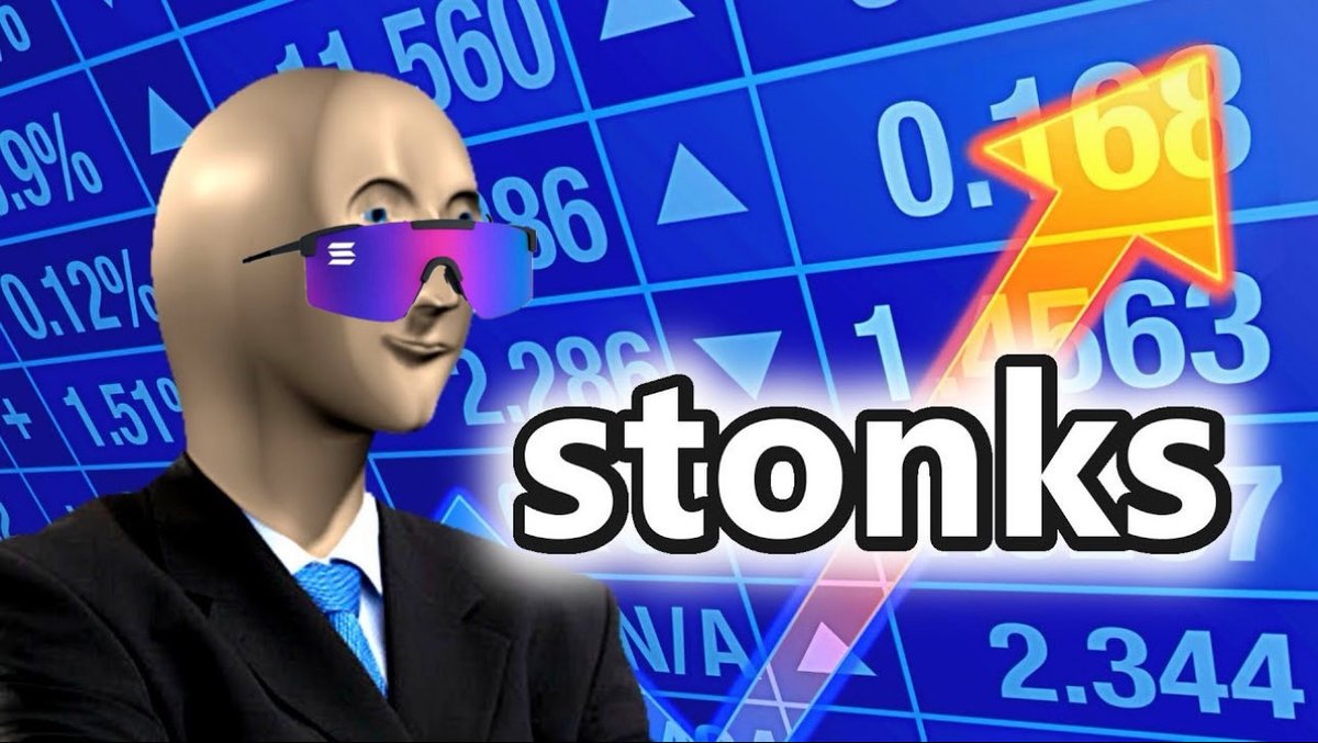On April 2, 2026, Stonks will celebrate its 5th birthday as the first memecoin ever deployed on @Solana 

Created on April 02, 2021, $STNK came in to creation 632 days before $BONK and 18 days before $SAMO. 

There is no second first on the memechain.