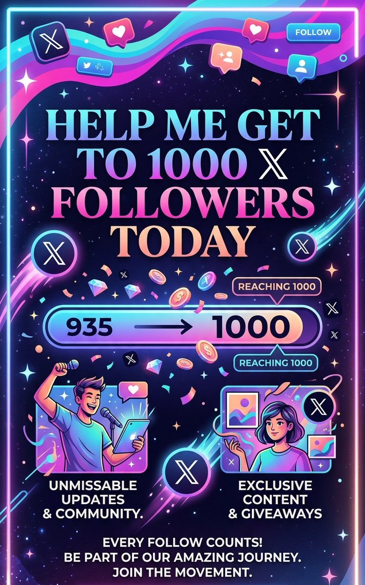 Help get to 1k followers today.. 
 I'm actively following back.