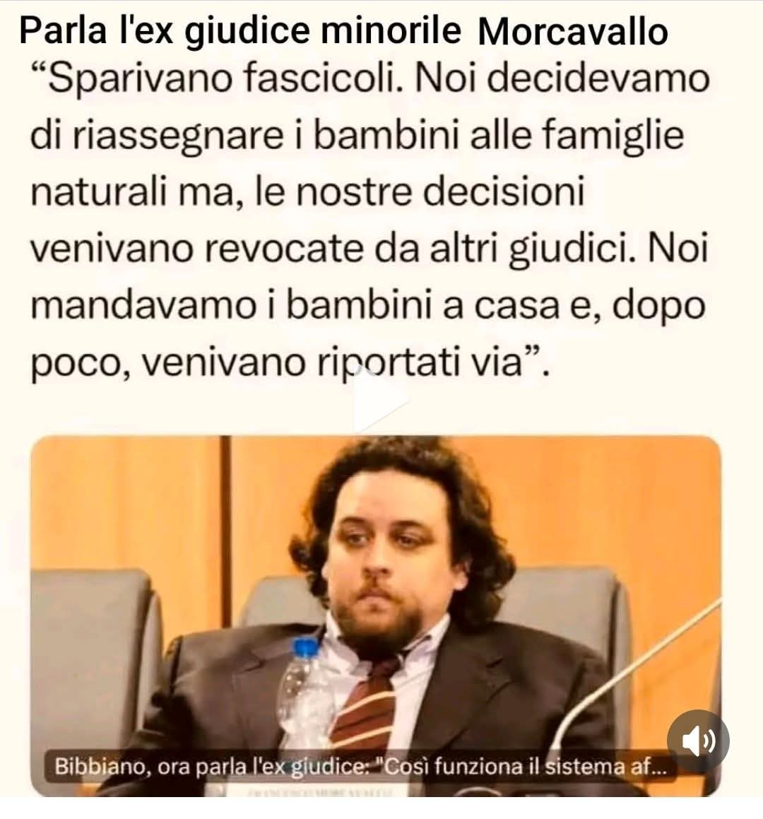 La realtà è molto peggio della fantasia ... è un incubo!
2 Miliardi di euro è il business annuo di questa roba.

- AVV. Andrea Perillo

#famigliadelbosco
#Famiglianelbosco
