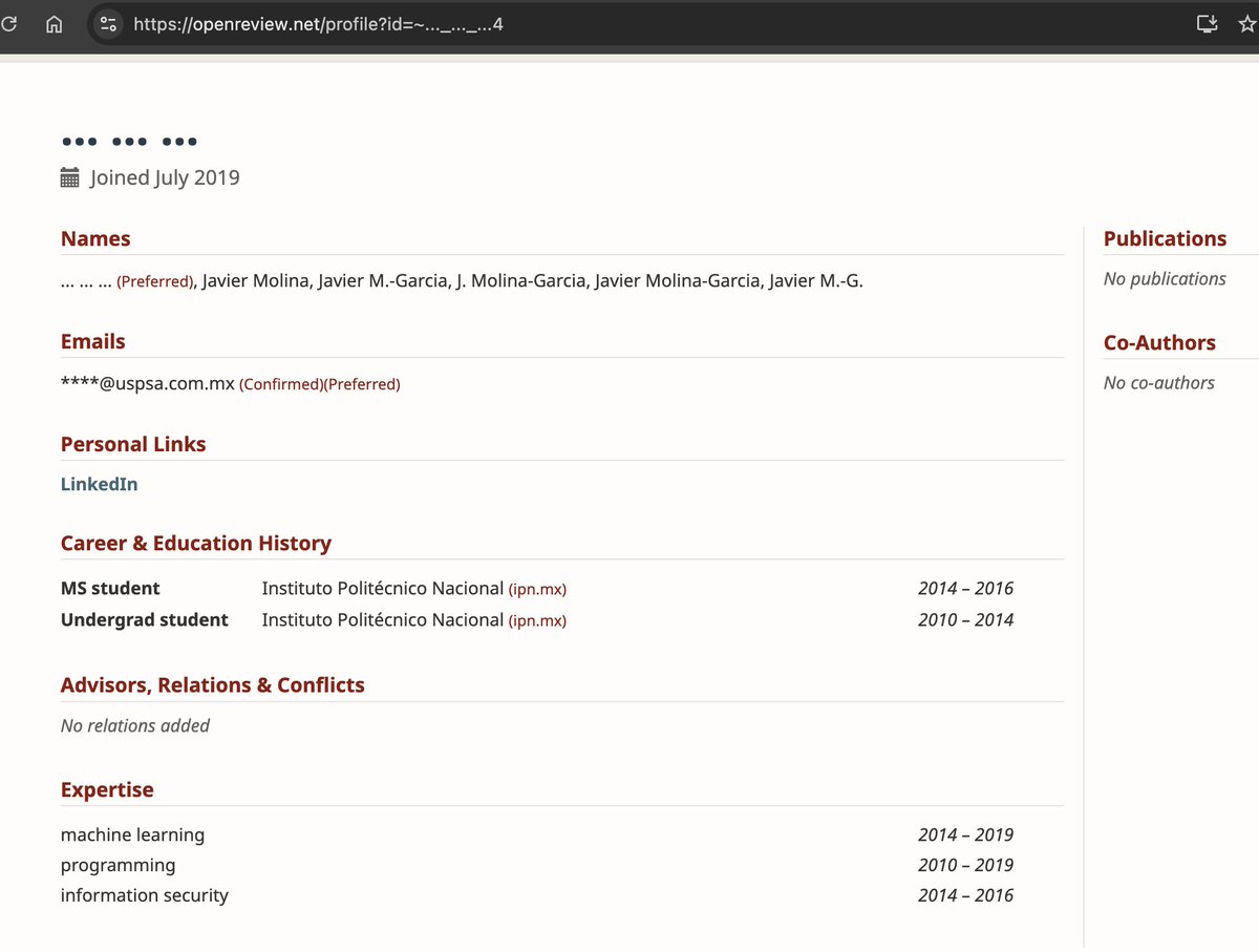 vntkumar8's tweet photo. looks like https://t.co/7wMN2GiAXZ system is compromised @openreviewnet @emnlpmeeting @aclmeeting https://t.co/KUlmSbeb8X