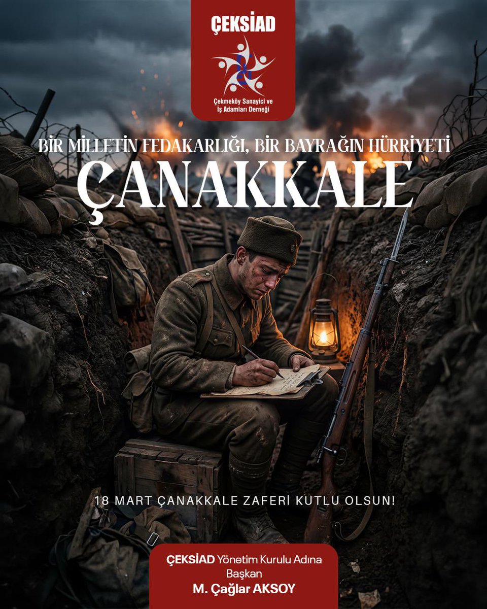18 Mart Çanakkale Zaferi Kutlu Olsun.
#çeksiad #18martçanakkalezaferi