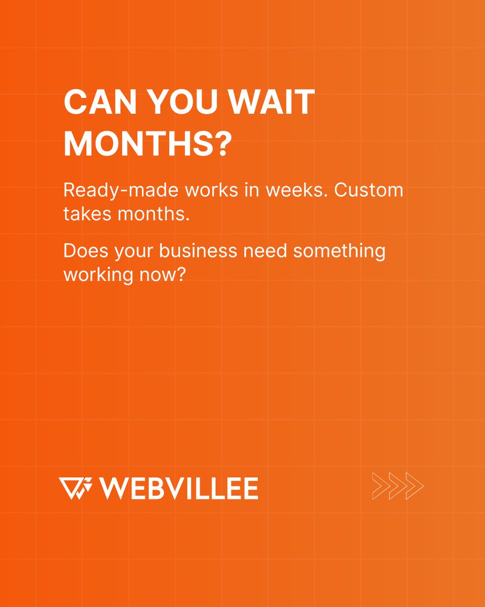 Webvillee_Tech's tweet image. Build vs Buy framework:

Is your process your advantage?
Can you wait months?
What's total 3-year cost?
How fast are you growing?

Answer these honestly.
Webvillee helps you decide.
#ProductEngineering #BuildVsBuy #Webvillee