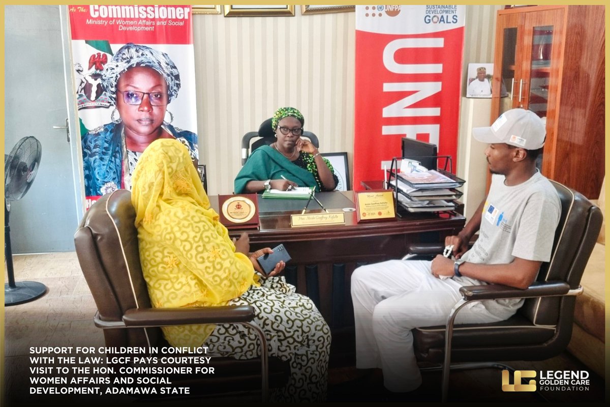 TheLGCF's tweet photo. Last week, the LGCF team, including our Adamawa State Coordinator, Mrs. Fadi Yahaya, paid a courtesy visit to the Honourable Commissioner for Women Affairs and Social Development, Adamawa State, Hon. Mrs. Nelda Geoffrey Kafulte, at the Ministry’s office. https://t.co/Hs7mq3g9kQ