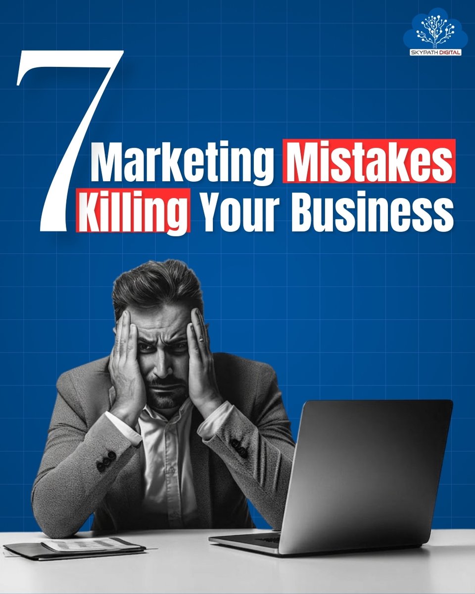 skypathdigital's tweet photo. Think your marketing is really working?🤔
These 7 silent killers might be hurting your growth🚨
👻Social media ghosting
🔍No SEO
🎭Brand inconsistency
🎯Wrong audience https://t.co/lG8EvPTI7M