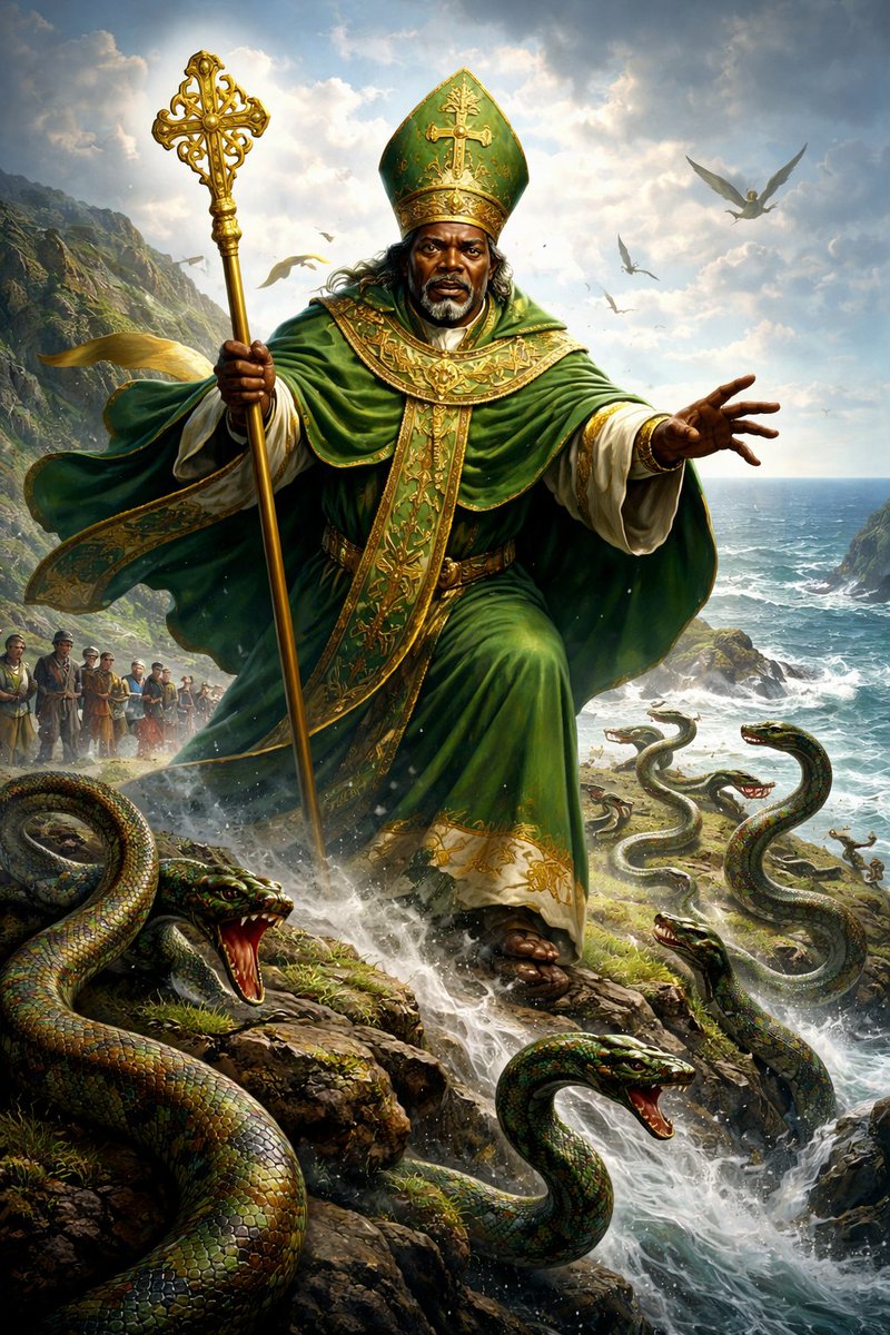 alanlambodublin's tweet image. Netflix have announced that Samuel L Jackson will play St Patrick in the upcoming biopic Snakes in the Rain. #SaintPatrick #PaddysDay #netflix