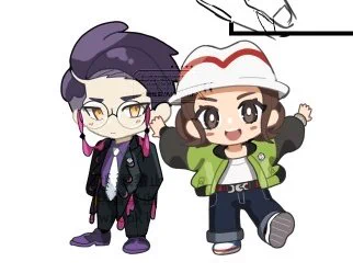 カラセイ本ノベルティ用の絵をこしらえている