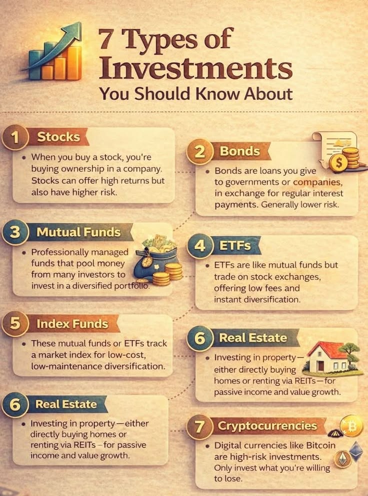 Amazing26649057's tweet photo. 7 types of investments, you should know about. https://t.co/T9yXqdPM7K
