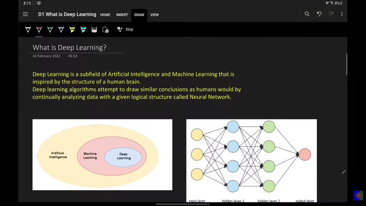 IMVUEKEY's tweet photo. #Day34 of learning AI & Machine Learning
⭐ Starting Deep Learning journey with question "What is Deep Learning"
⭐Deep Learning vs Machine Learning
Following the 100 Days of Deep Learning Playlist by CampusX
#DeepLearing #MachineLearning #LearningInPublic https://t.co/H2FPeNo2QU