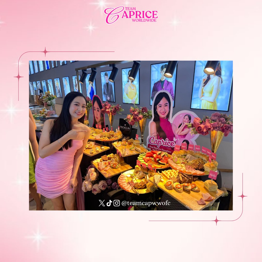 TeamCapWWOFC's tweet image. Look at that smile! 🩷

Caprice enjoying the special setup during the GMA Homecoming Party, made with love through the collaboration of Team Caprice Worldwide and Team Caprice Official.

All for our demure daughter, Caprice ✨

#LatePost | #CapriceCayetano