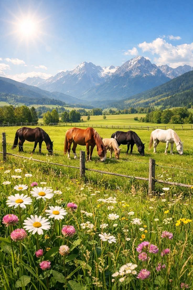 Beautiful day ☀️🐎🌸