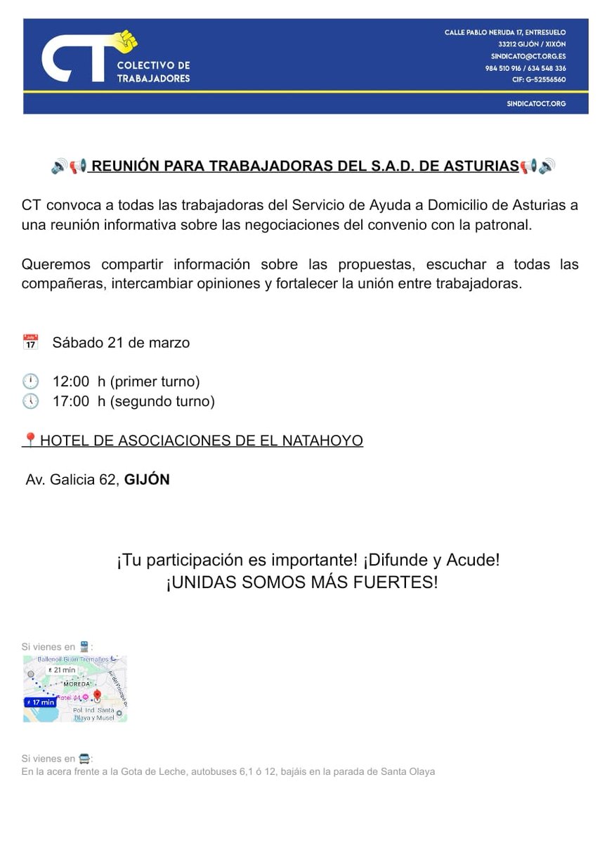 IMPORTANTE TU ASISTENCIA