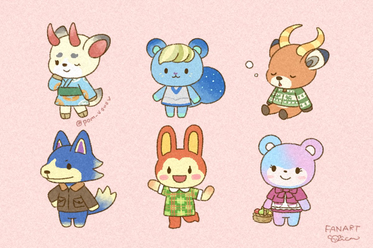 pom_vouov's tweet photo. Animal crossing characters💛

#animalcrossing #acnh #あつ森 https://t.co/5adkzFAIxk