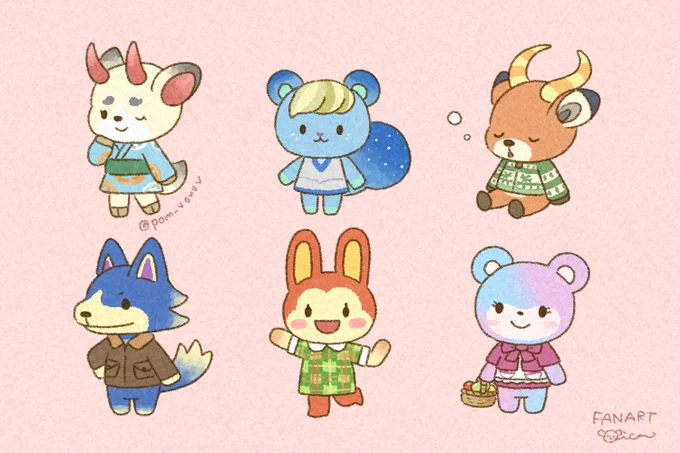 Animal crossing characters #animalcrossing #acnh #あつ森