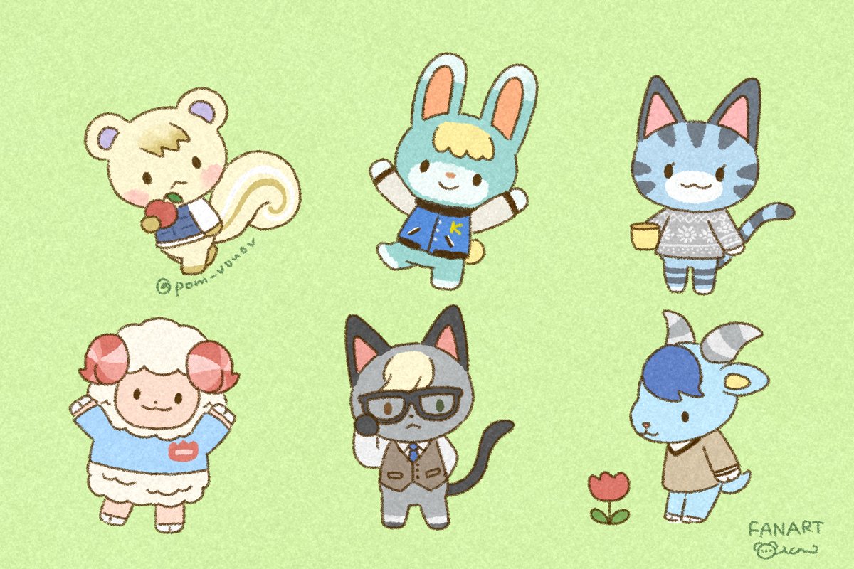 pom_vouov's tweet photo. Animal crossing characters💛

#animalcrossing #acnh #あつ森 https://t.co/5adkzFAIxk