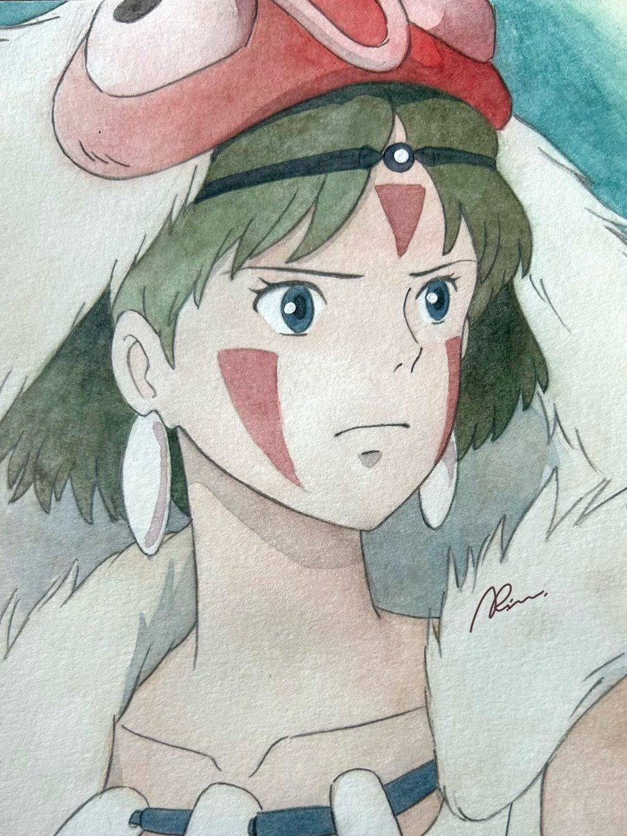 rinrin_ghibli's tweet image. アカウント新しくしてみました！
最近水彩お休みしてましたが近く再開できたらいいな🎨
 #ジブリ  #ジブラーさんと繋がりたい
