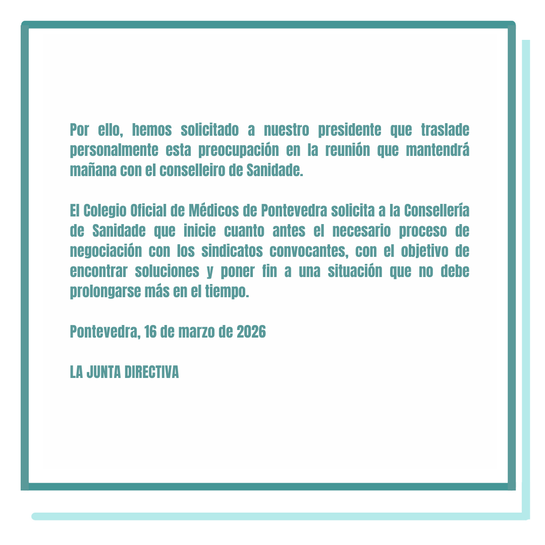 Ilustre Colegio Oficial de Médicos de Pontevedra tweet media