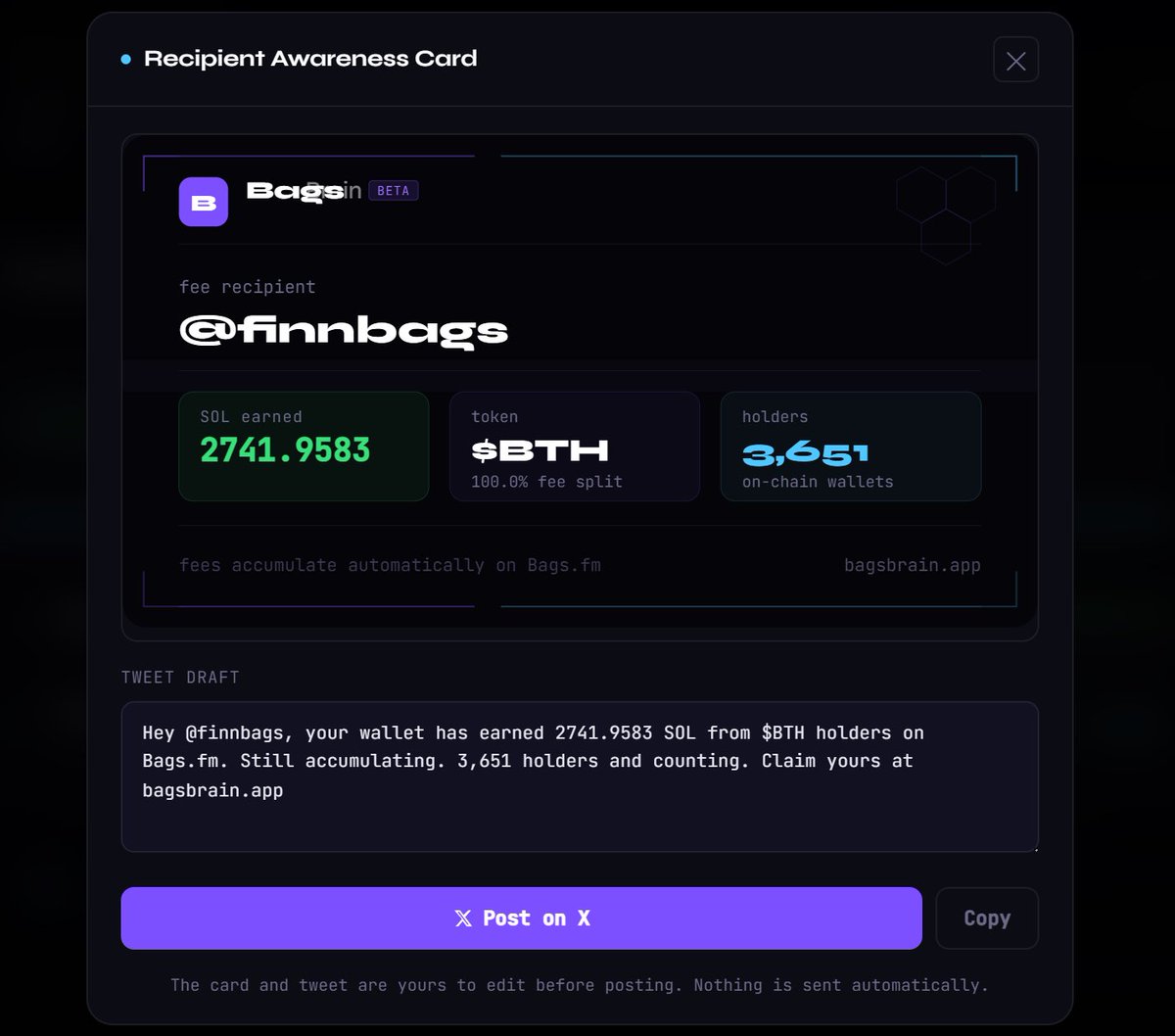 Bags Brain tweet media