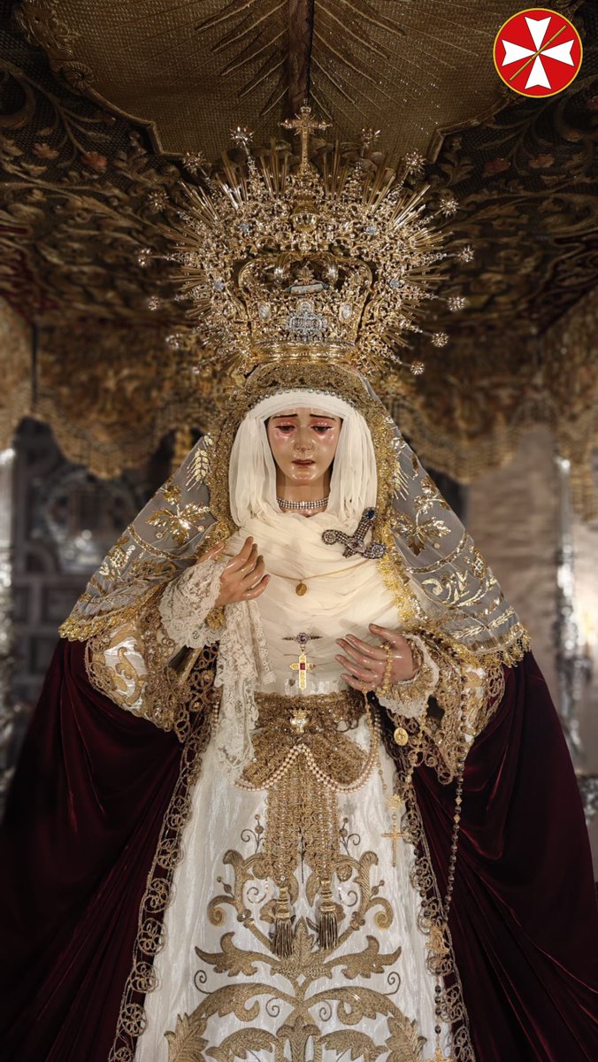 cabildomuchodxt's tweet photo. 🟣 La 𝐕𝐈𝐑𝐆𝐄𝐍 𝐃𝐄 𝐋𝐎𝐒 𝐃𝐄𝐒𝐀𝐌𝐏𝐀𝐑𝐀𝐃𝐎𝐒 de @HdadSanEsteban vestida para el próximo Martes Santo, recreando estampas antiguas con motivo del centenario fundacional de la Hermandad.
📸 Hermandad

#ElCabildo #TDSCofrade #SanEsteban100 #CentenarioSanEsteban https://t.co/251B6YuQgP