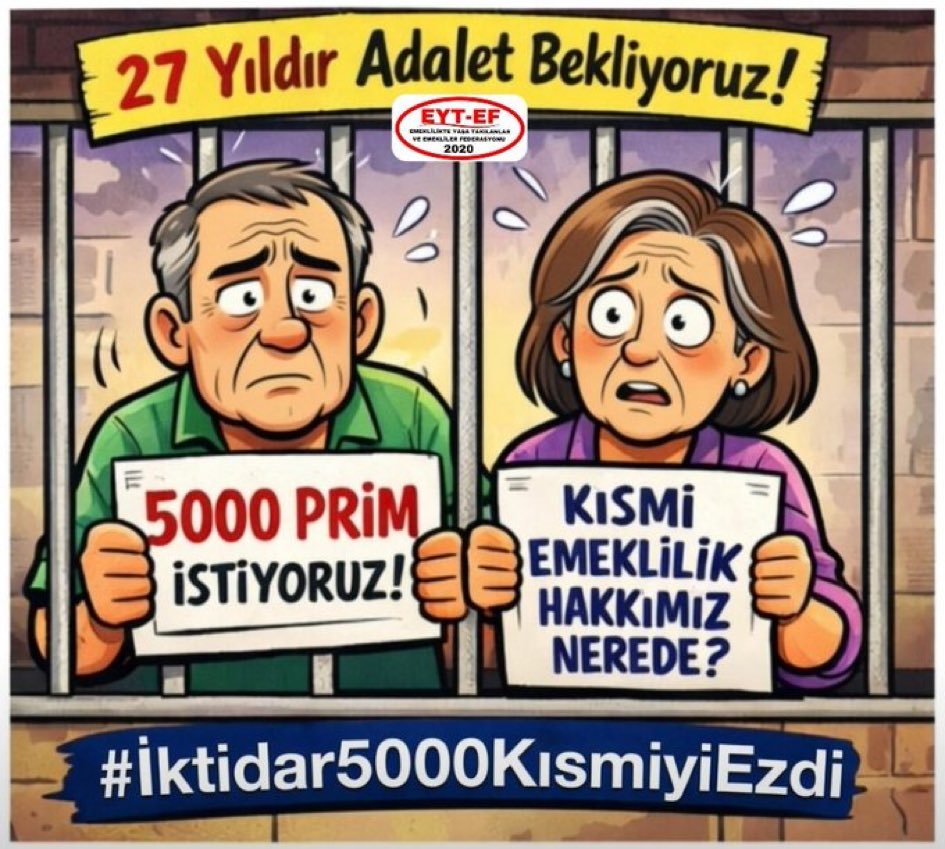 DemetArslan06's tweet photo. EYT
👇
#iktidar5000KısmiyiEzdi

Primini ödeyen,
Verilen sözlere güvenen yüzbinler;

Hayatlarının en kritik eşiğinde dışarıda bırakıldı.

5000 ve Kısmi HAKtır !
Ezilemez !

#EmeklilikteYaşaTakılanlar
5000 Kısmi 'den Vazgeçmez !

#iktidarEmekliyiEzdiGeçti
@RTErdogan
@isikhanvedat https://t.co/SFbUvPfRSd