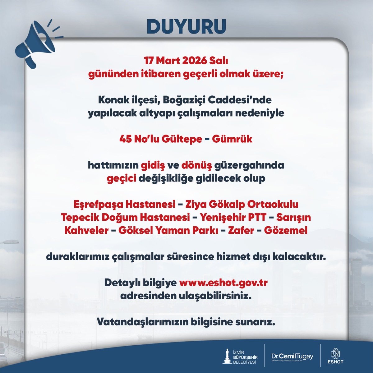 ESHOT Genel Müdürlüğü tweet media