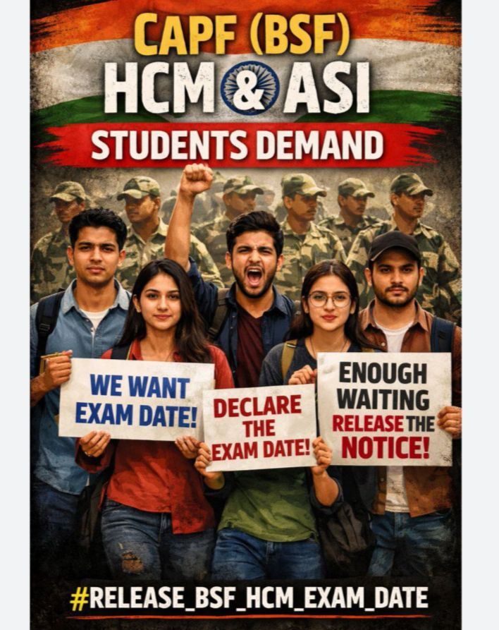 parmar_morena's tweet photo. #RELEASE_BSF_HCM_EXAM_DATE
@BSF_India @HMOIndia @dhruv_rathee @DhruvRathenx @raghav_chadha @AmitShah @DefenceMinIndia @SpokespersonMoD @Paramilitary_in @SSB_INDIA @CISFHQrs @crpfindia @ITBP_official @RahulGandhi https://t.co/CNJJGQrGhi