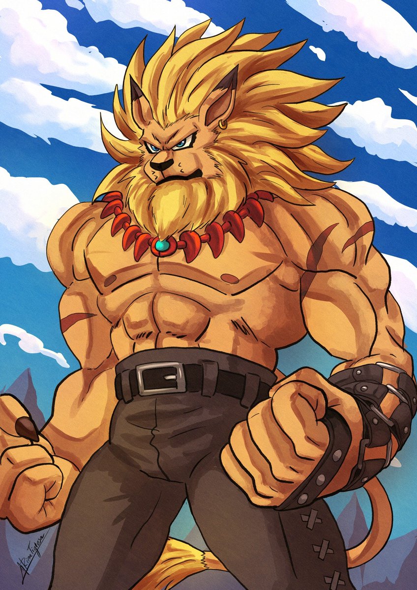 Leomon.

Join to my Telegram Channel for more content: t.me/RinaTigresaArt