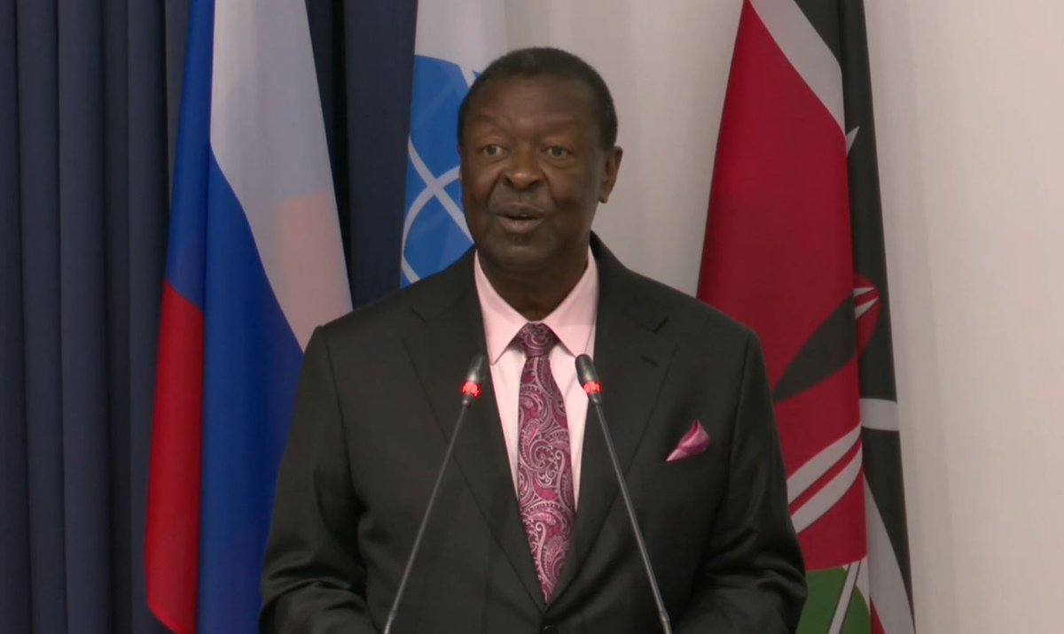 russembkenya's tweet photo. Prime Cabinet Secretary @MusaliaMudavadi delivers a lecture at #MGIMO University, spotlighting growing #Russia-#Kenya partnership, emphasizing political, economic & humanitarian cooperation 🇰🇪🤝🇷🇺🌍
▶️https://t.co/BWuULamNi0 https://t.co/1wSdVhWhzP