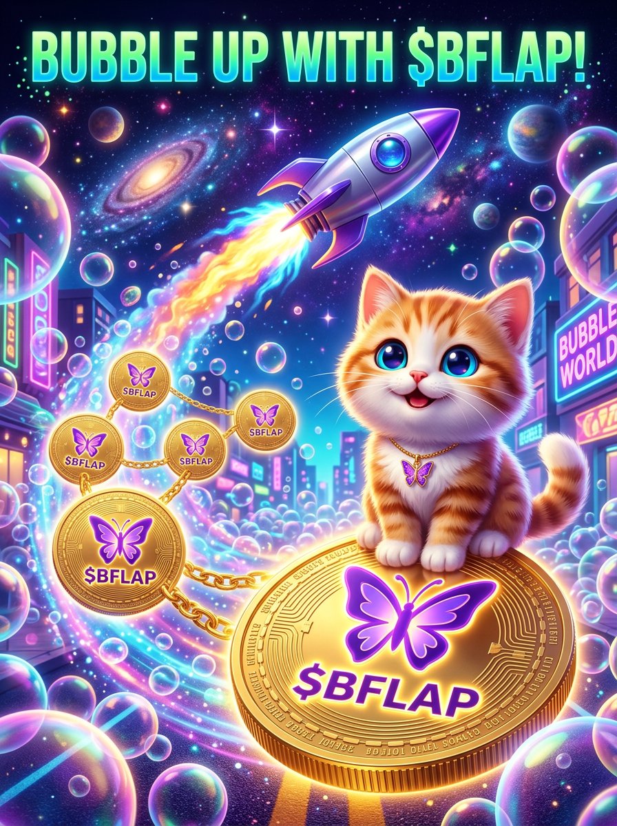 Just_sharon7's tweet photo. @BubbleFlapFun The chart is flapping!
$BFLAP is taking over the BSC scene. Don't sleep on the bubbles! @BubbleFlapFun #BSC #CryptoArt #BFLAP https://t.co/z9sSaYVRq8