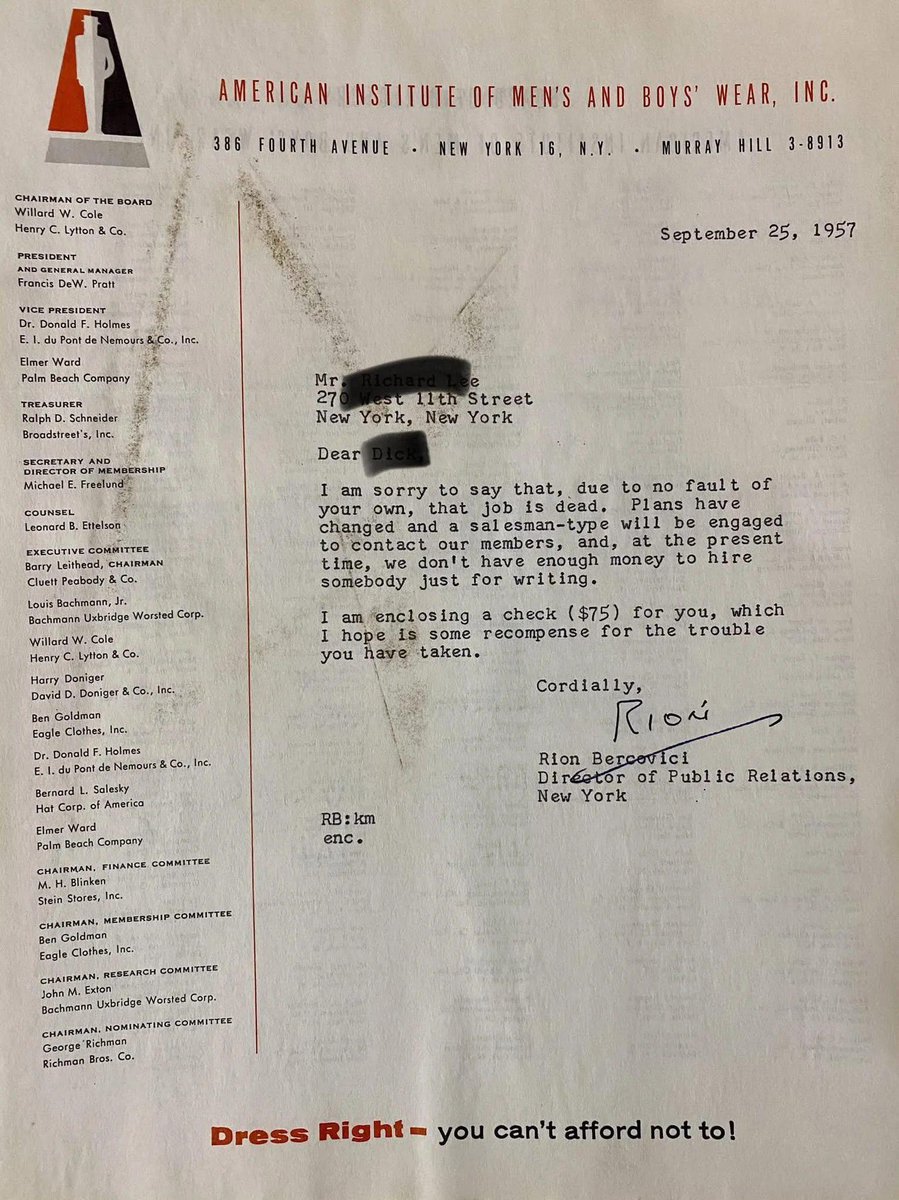 Thomililar's tweet photo. A #company ran out of money in 1957.
Look at how they told the candidate. 👇 https://t.co/EnE0I9SWvG