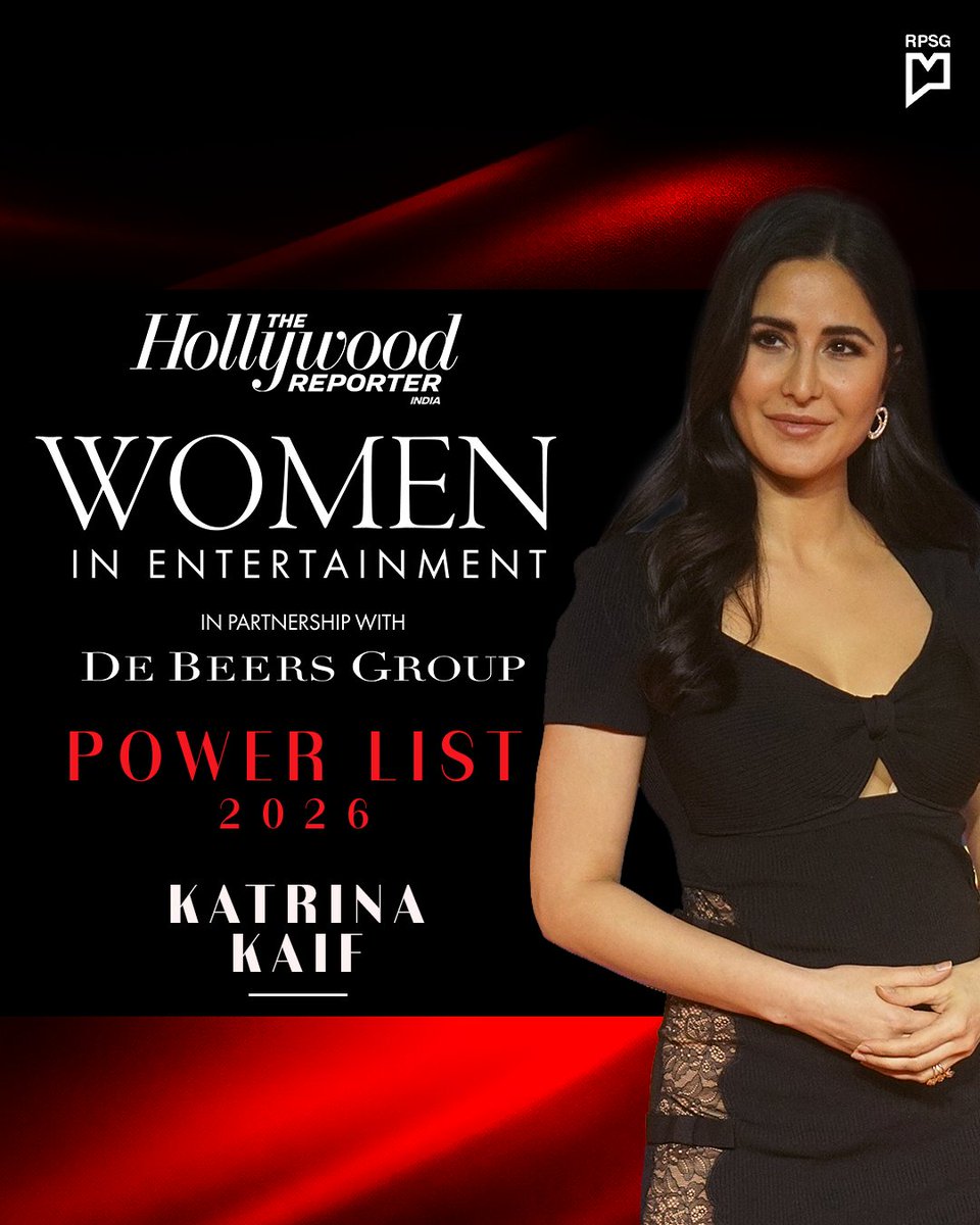 THRIndia_'s tweet image. Her last release was #MerryChristmas but #KatrinaKaif's cultural influence hasn't missed a beat. She continues to be one of Bollywood's most enduring &amp;amp; influential stars. She features on #THRIndia's #WomenInEntertainment Power List, 2026, in partnership with De Beers Group India.