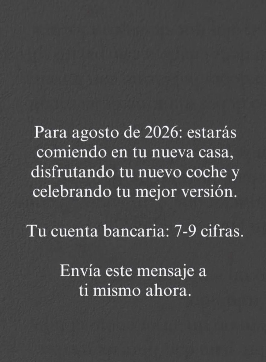 Mensaje para que se lo enseñes a tu yo del futuro